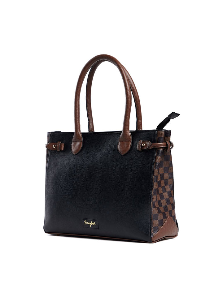 Berrylush Colourblocked Structured Shoulder Bag