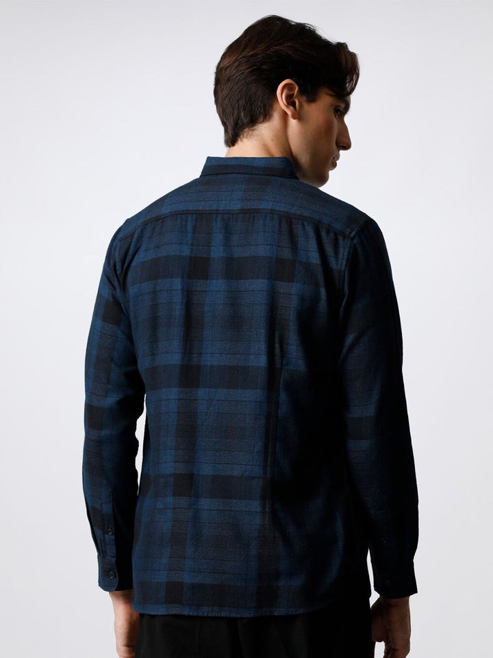 THE BEAR HOUSE Men Checked Cotton Slim Fit Casual Shirt