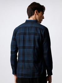 THE BEAR HOUSE Men Checked Cotton Slim Fit Casual Shirt
