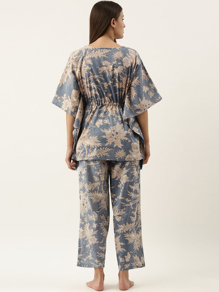 SANSKRUTIHOMES Women Printed Pure Cotton Night suit