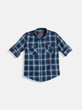 Monte Carlo Boys Tartan Checked Casual Smart Fit Shirt