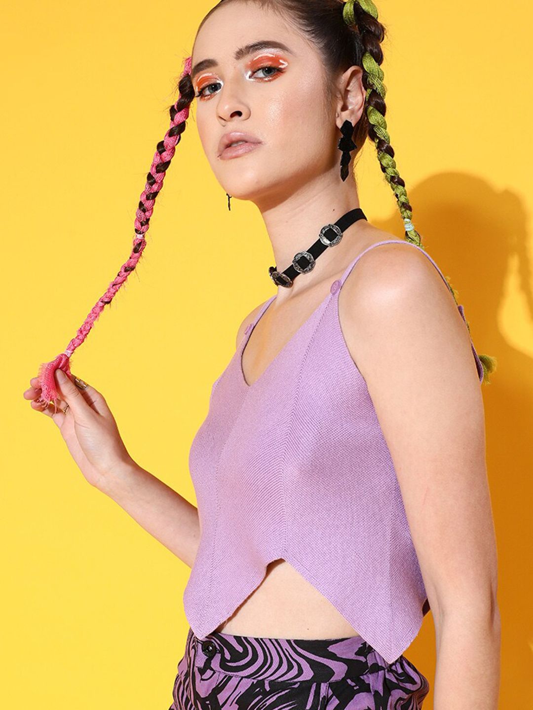 STREET 9 Elegant Lavender Solid Top