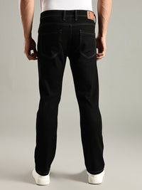 Thomas Scott Men Original Straight Fit Mid-Rise Clean Look No Fade Stretchable Jeans