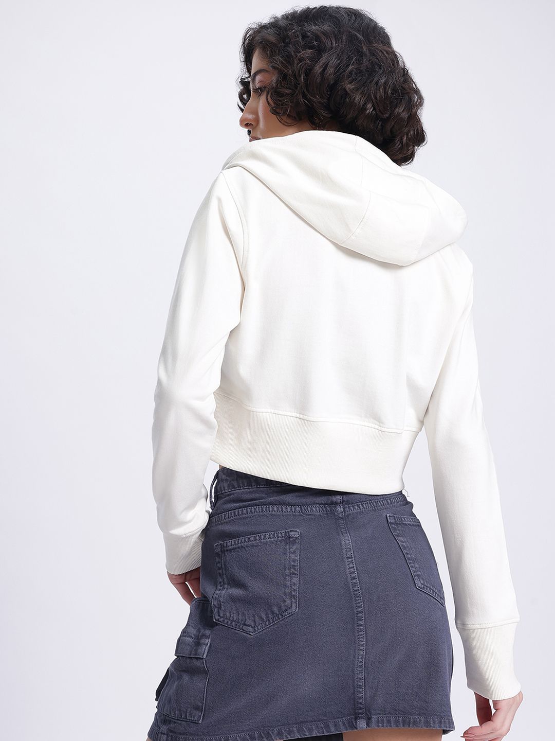 DressBerry Hooded Crop Sweatshirt