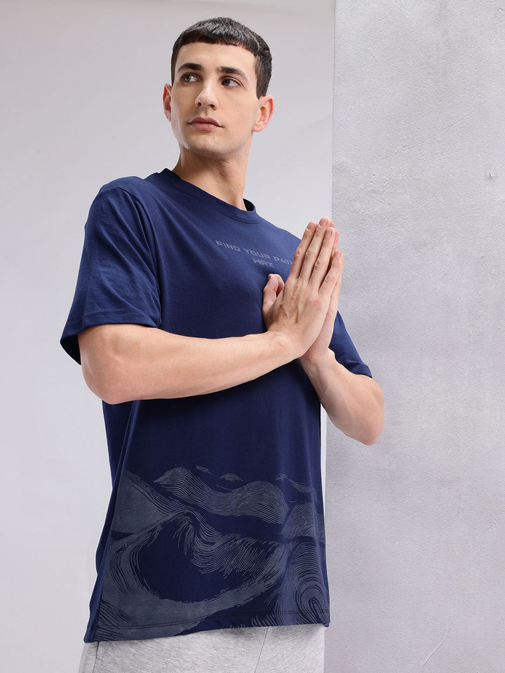 HRX by Hrithik Roshan Men Printed Yoga T-shirt