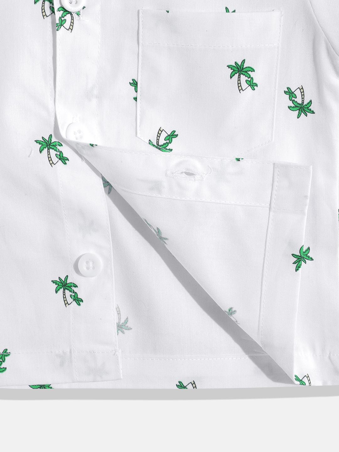 Moms Love Infant Boys Tropical Print Pure Cotton Shirt