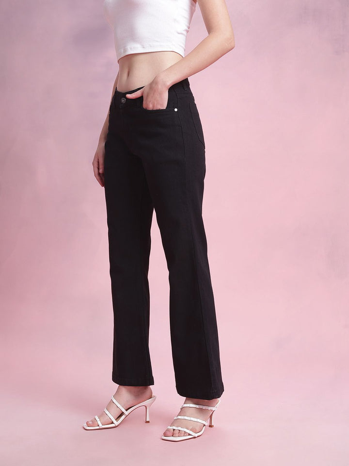 DressBerry Women Mid-Rise Flared Fit Jeans