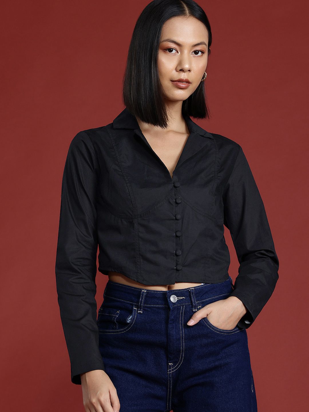 all about you Crop Casual Shirt