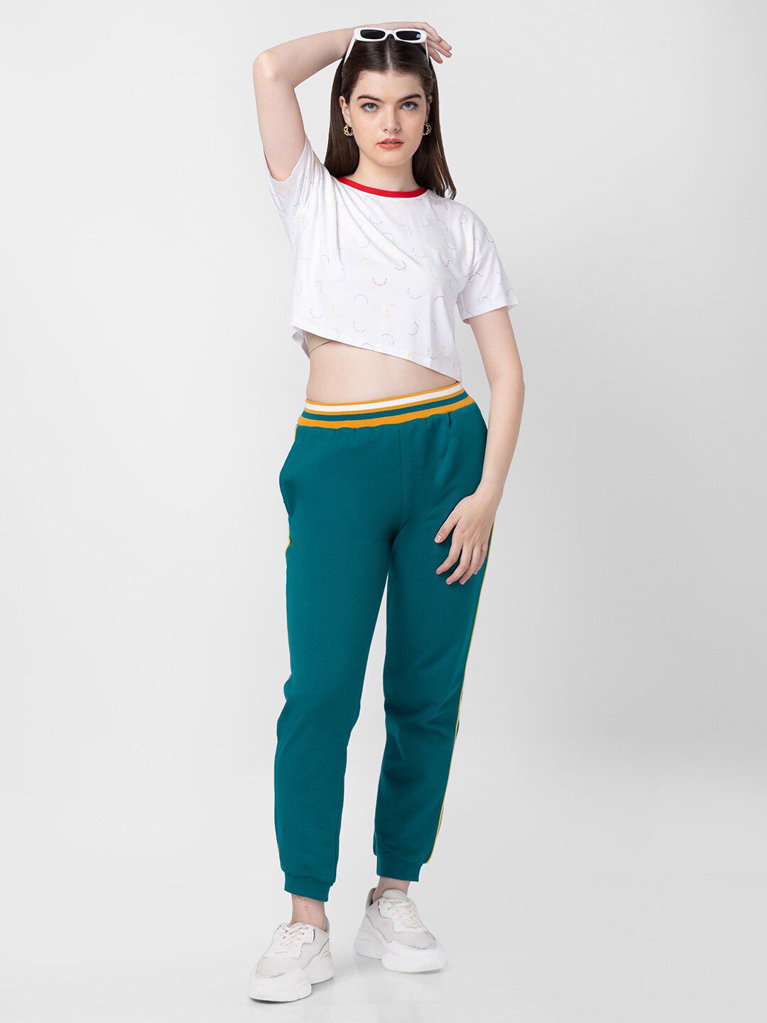 SPYKAR Women Typography Printed Slim Fit Cotton T-shirt