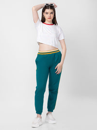 SPYKAR Women Typography Printed Slim Fit Cotton T-shirt