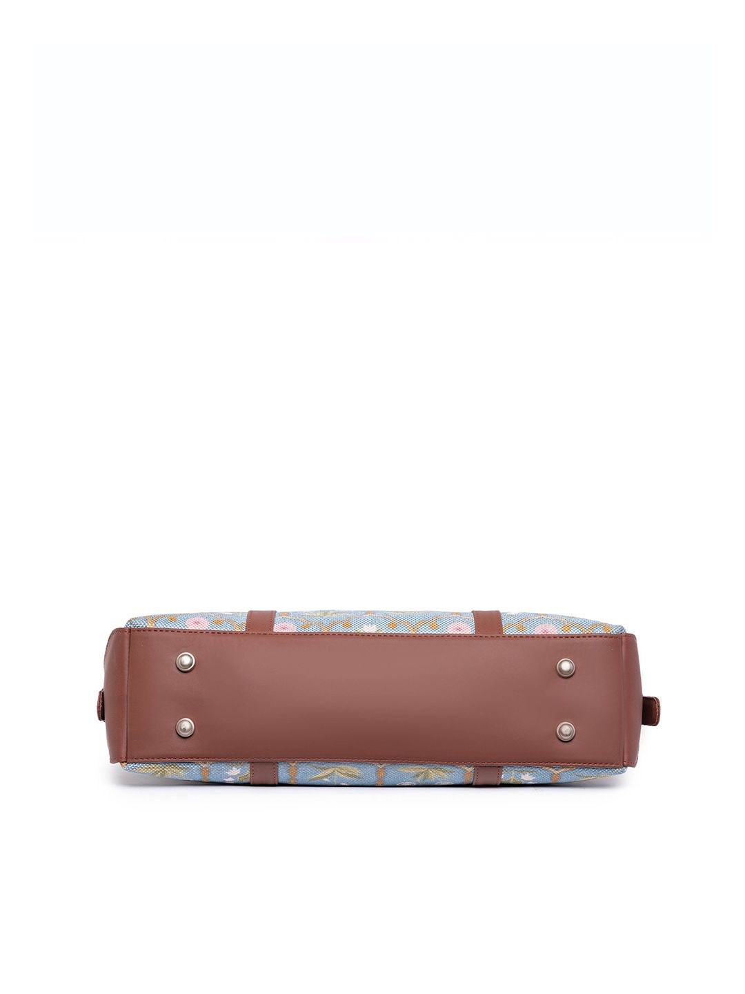 ZOUK Women Blue Floral Printed Laptop Bag