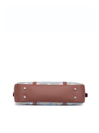 ZOUK Women Blue Floral Printed Laptop Bag