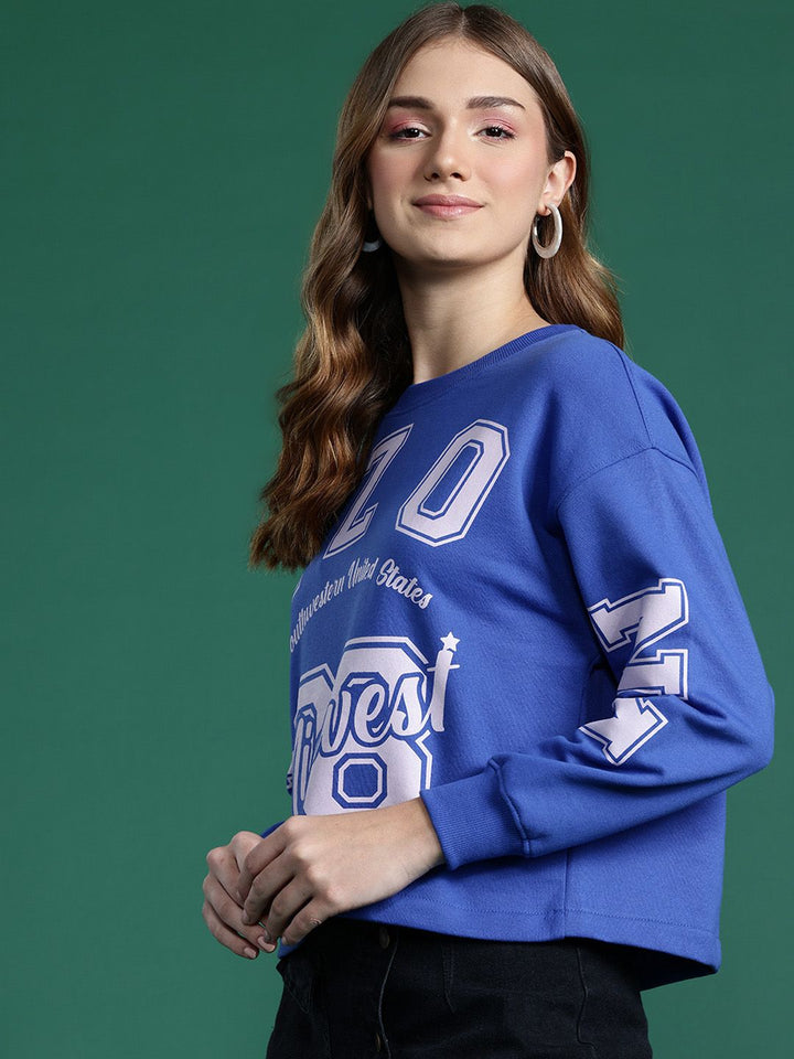DressBerry Typography Print Sweatshirt