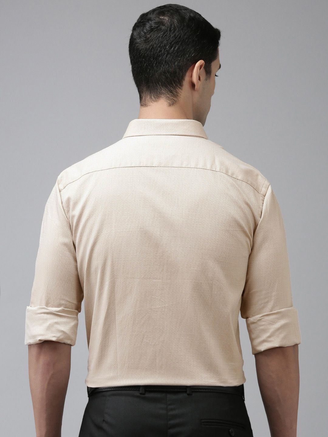 Park Avenue Men Pure Cotton Textured Slim Fit Formal Shirt