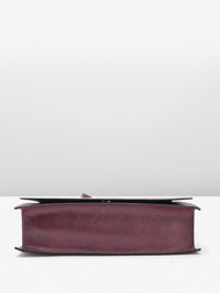The Label Life Snake Skin Textured Structured Sling Bag