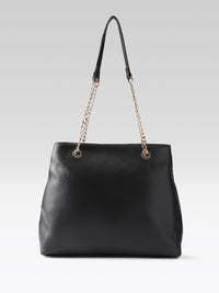 DressBerry Textured Structured Quilted Shoulder Bag
