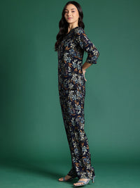 DressBerry Floral Printed Tunic With Trousers Co-Ords