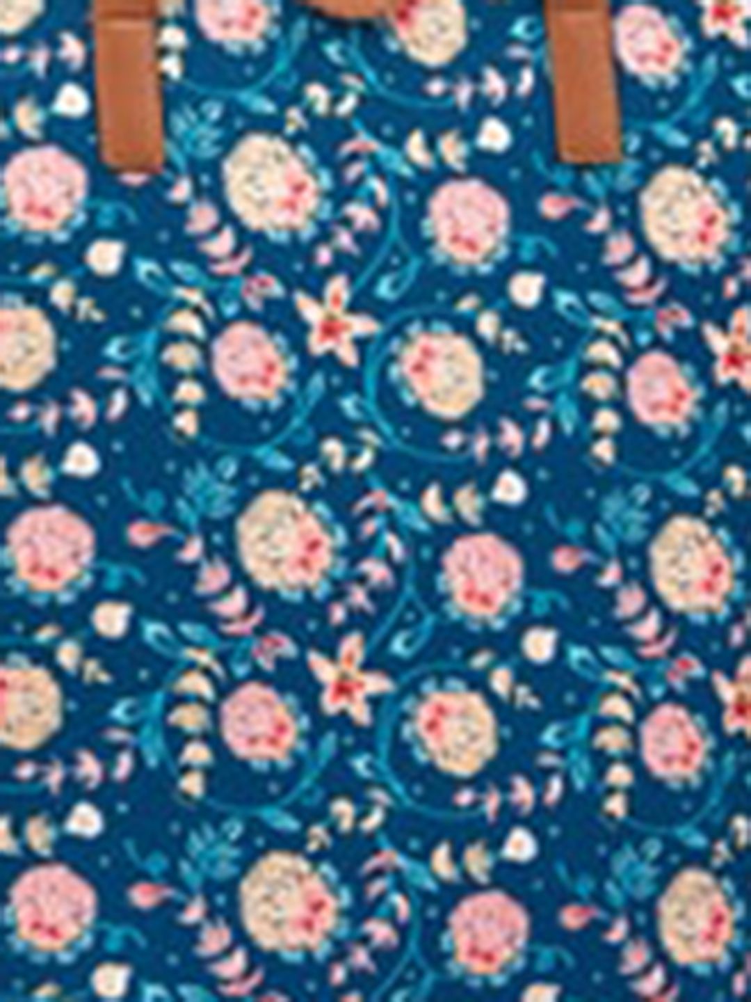TEAL BY CHUMBAK Floral Printed Tote Bag