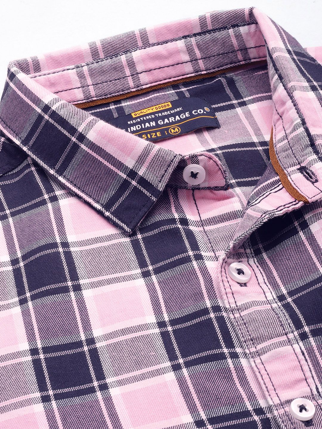 The Indian Garage Co Men Checked Casual Shirt