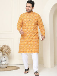 SOJANYA PLUS Geometric Printed Cotton Kurta
