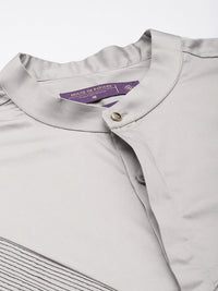 House of Pataudi Pure Cotton Pleated Party Shirt