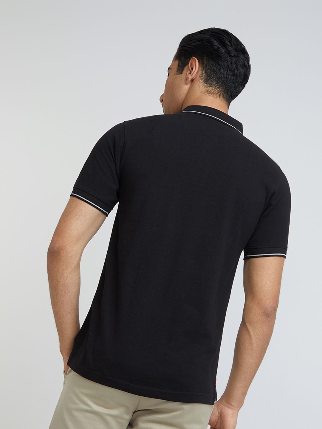 Raymond Pure Cotton Modern Fit Polo Collar T-shirt