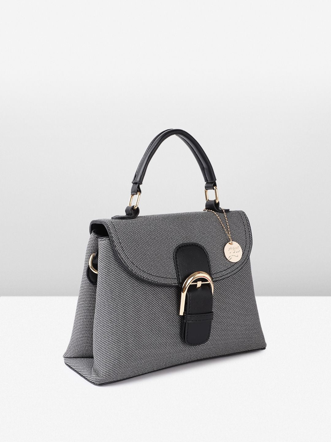 all about you Textured Structured Satchel
