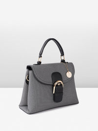 all about you Textured Structured Satchel
