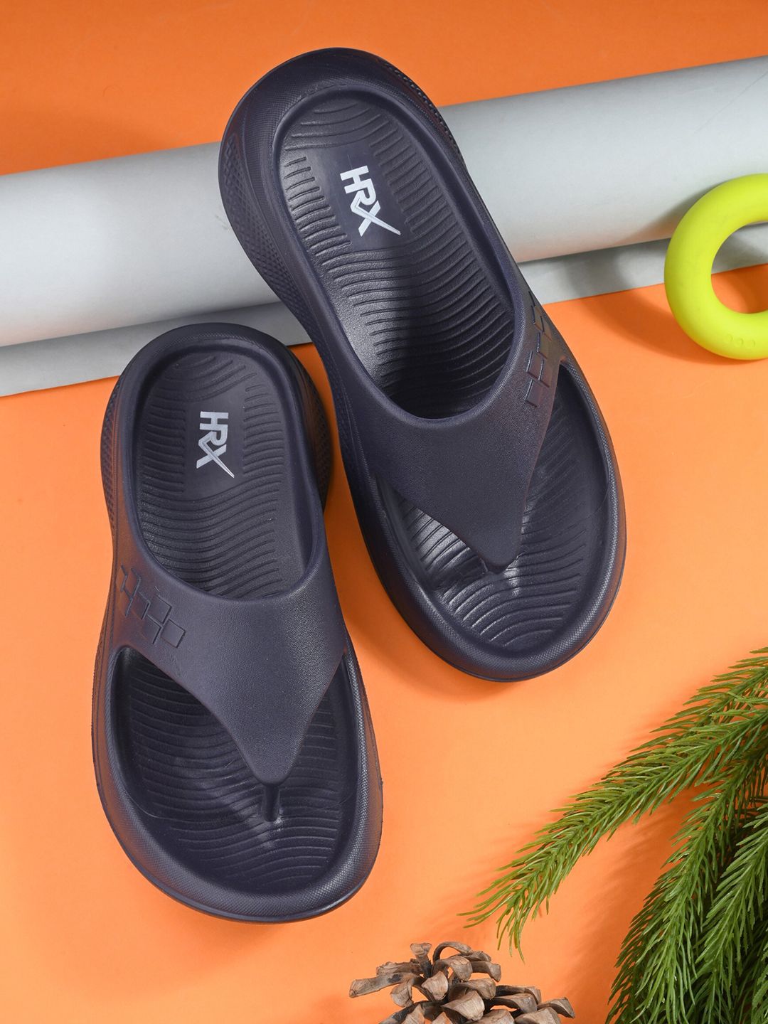 HRX by Hrithik Roshan Men Rubber Thong Flip-Flops