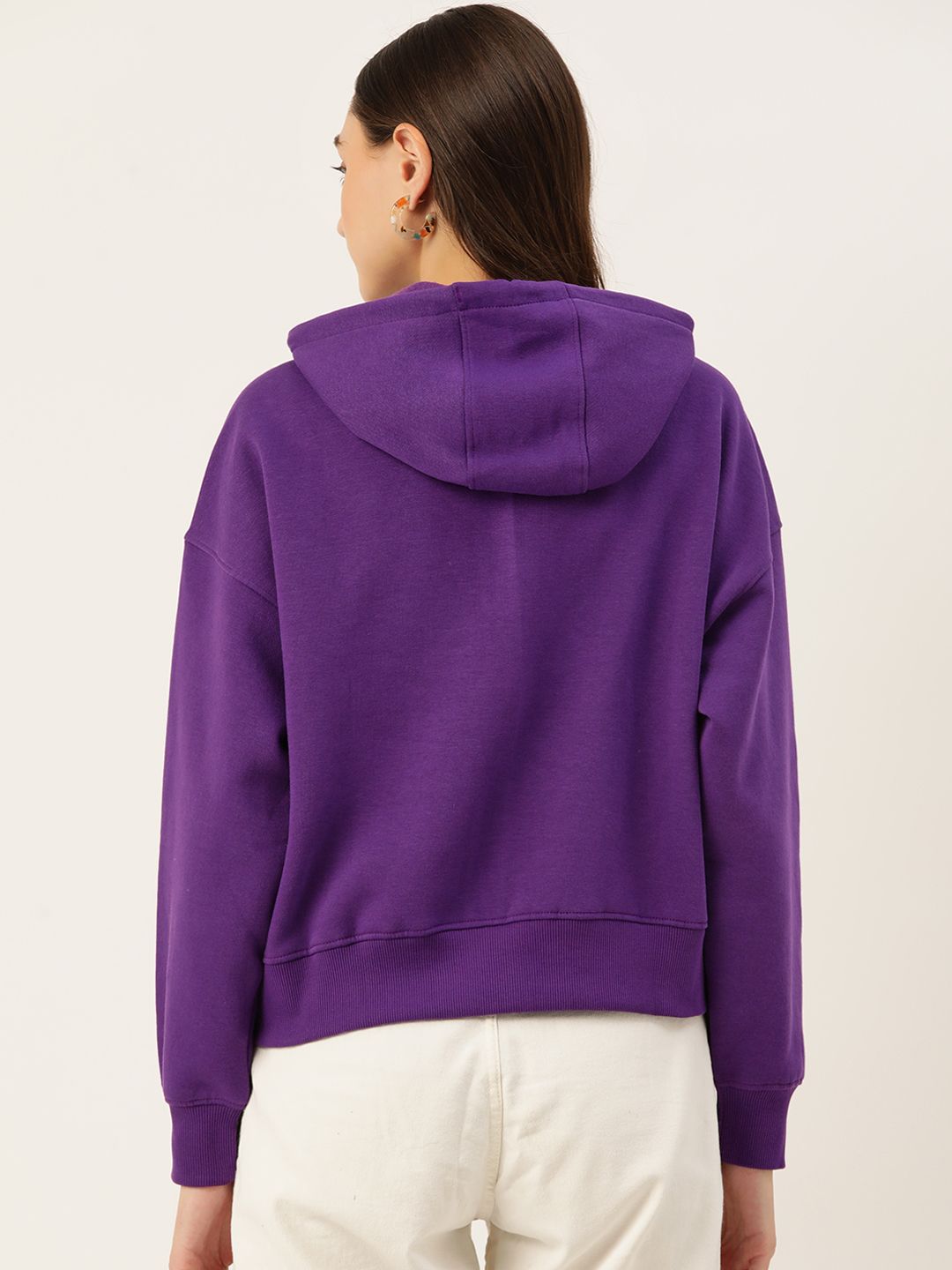 DressBerry Women Printed Hooded Sweatshirt
