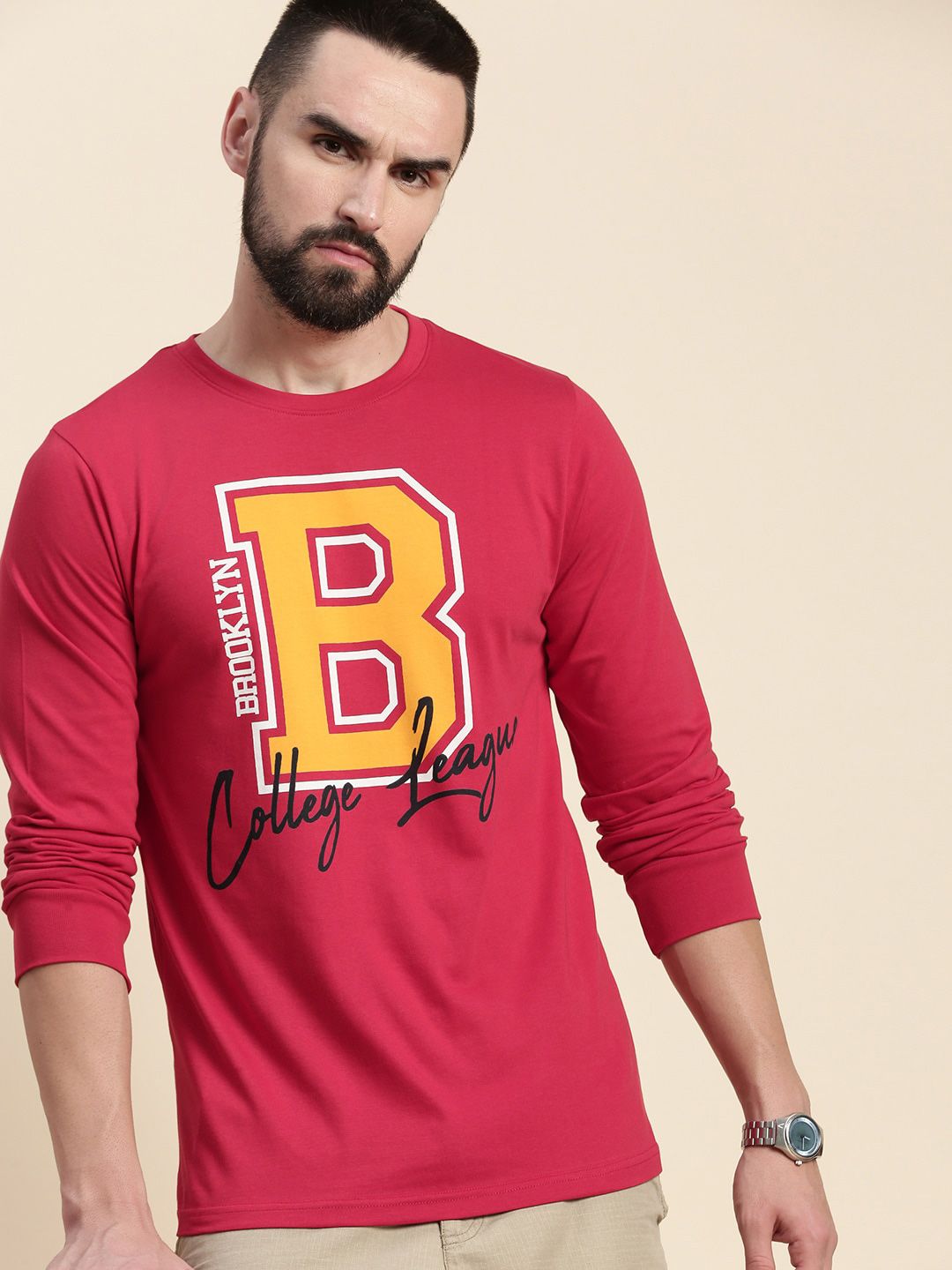 DILLINGER Typography Printed Cotton T-shirt