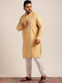 SOJANYA PLUS Lelaki Motif Etnik Cetakan Indie Kurta