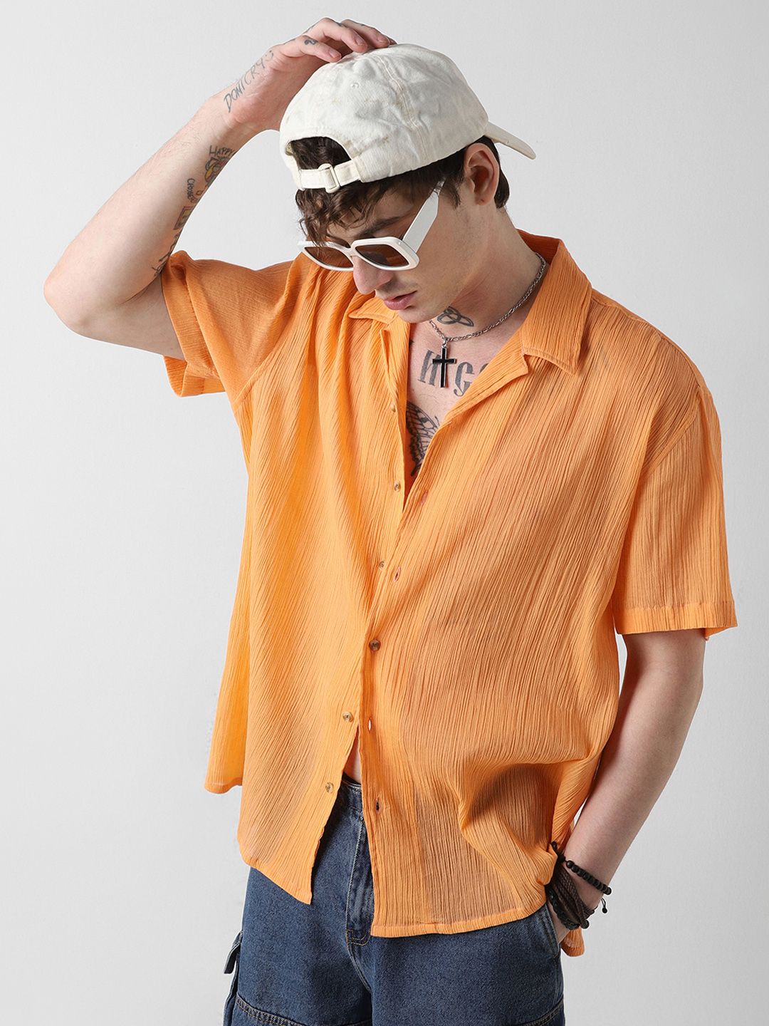 VASTRADO Men Classic Opaque Casual Shirt