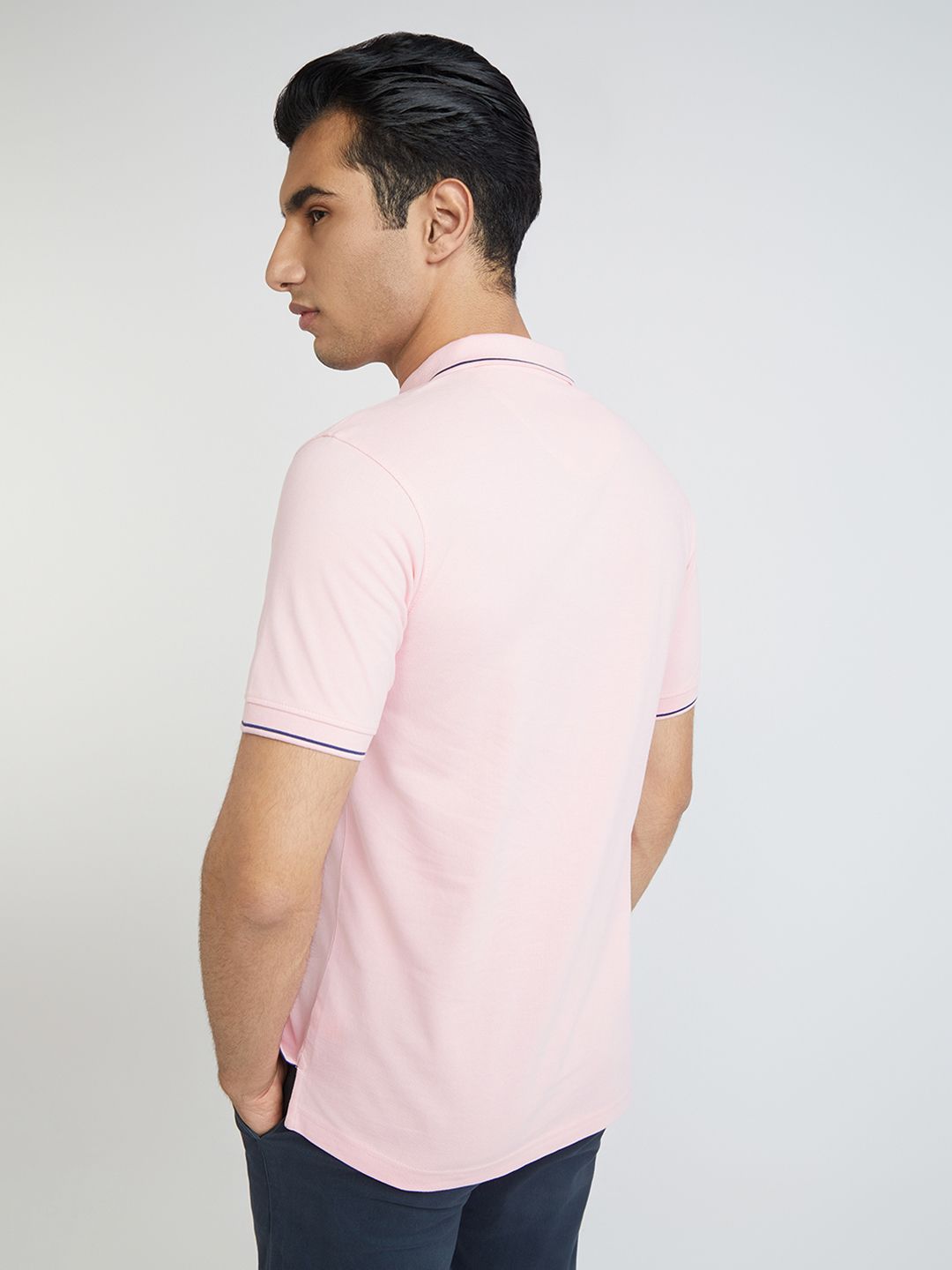 Raymond Pure Cotton Modern Fit Polo Collar T-shirt