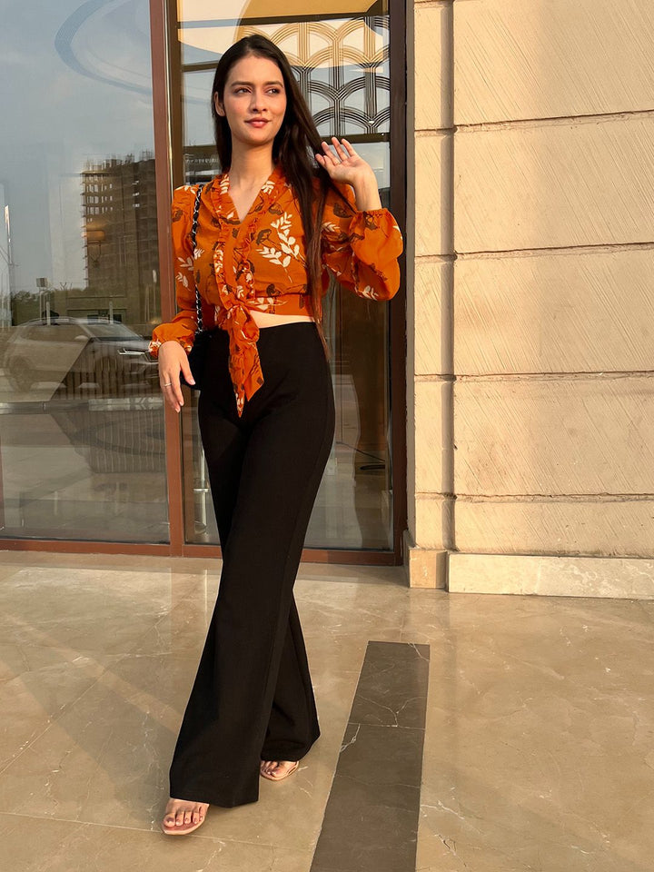 Tokyo Talkies Floral Crop Top