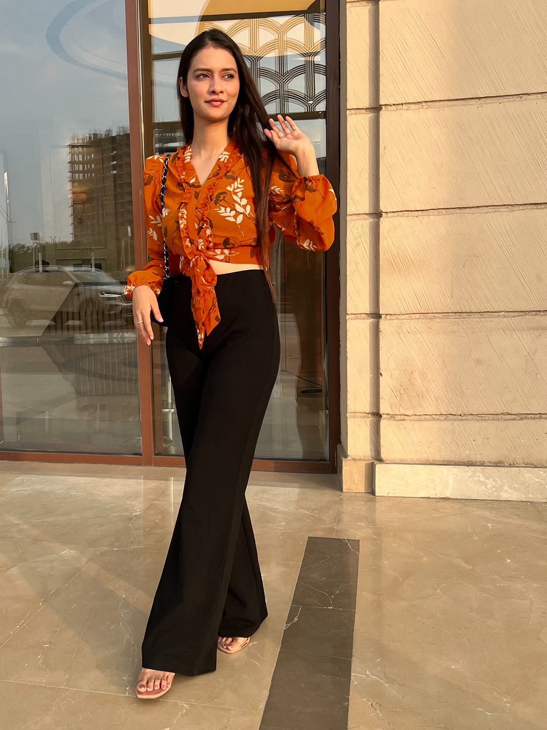 Tokyo Talkies Floral Crop Top