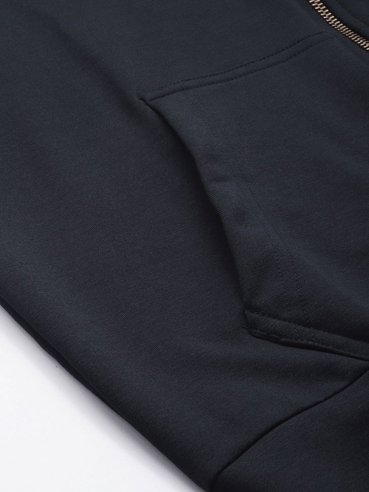 Being Human Colourblocked Pure Cotton Hooded Sweatshirt