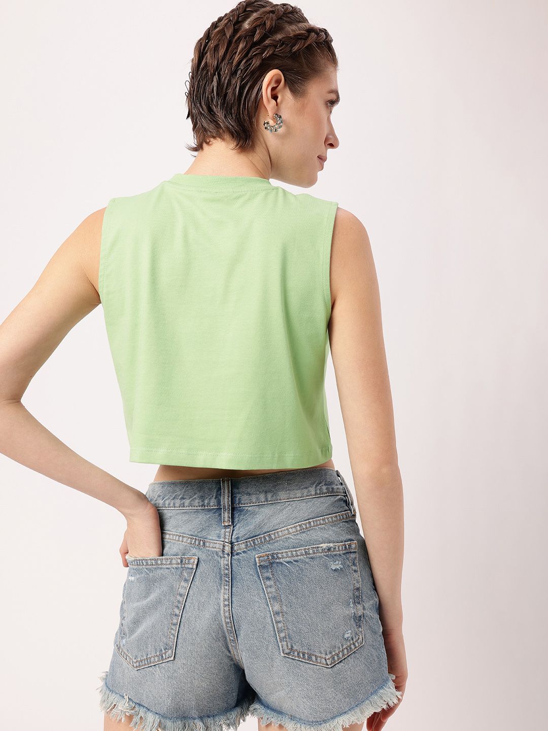 DressBerry Psyche Of The Sun, Grunge Of The Street Printed Crop T-shirt