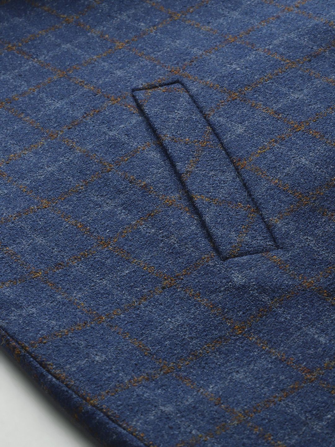 all about you Checked Single-Breasted Longline Coat