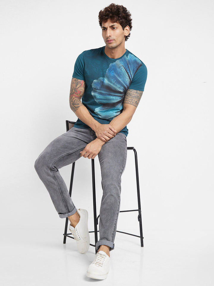 Being Human Floral Printed Cotton T-shirt