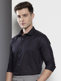 The Indian Garage Co. X Luxe Slim Fit Self Checked Formal Shirt