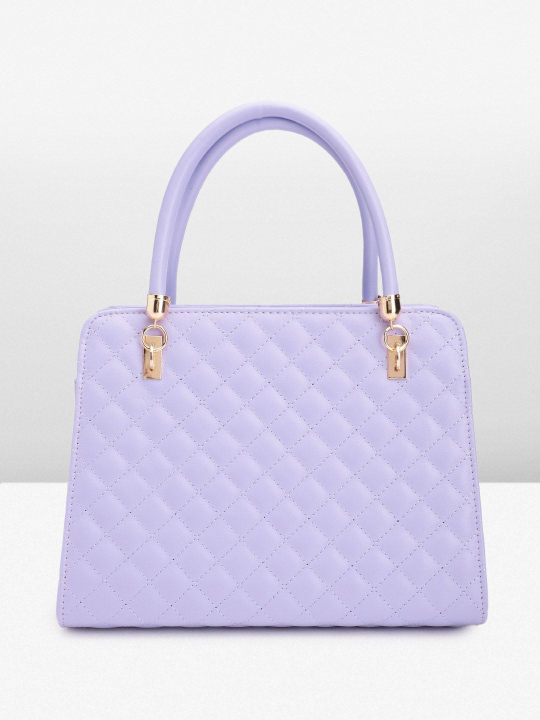 Lino Perros Structured Handheld Bag with Quilted Detail