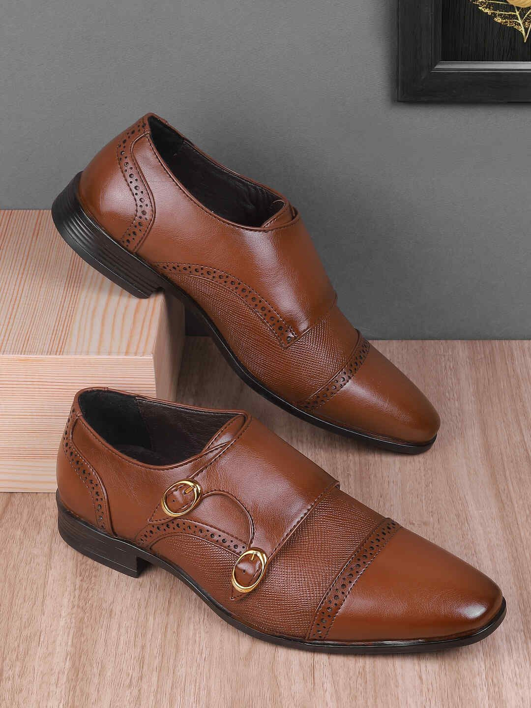Metro Men Synthetic Formal Monk Shoe