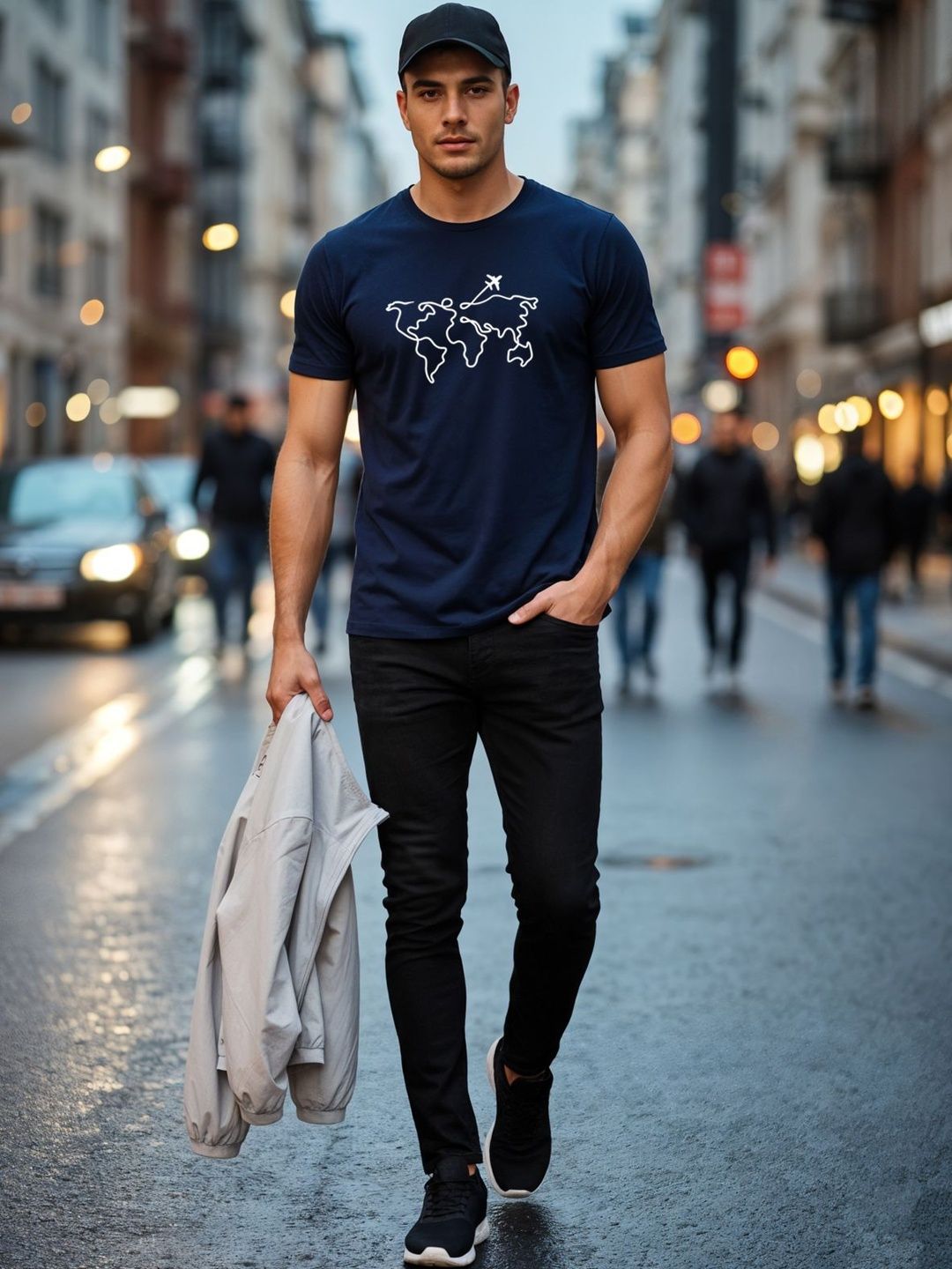 ADRO Men Printed T-shirt