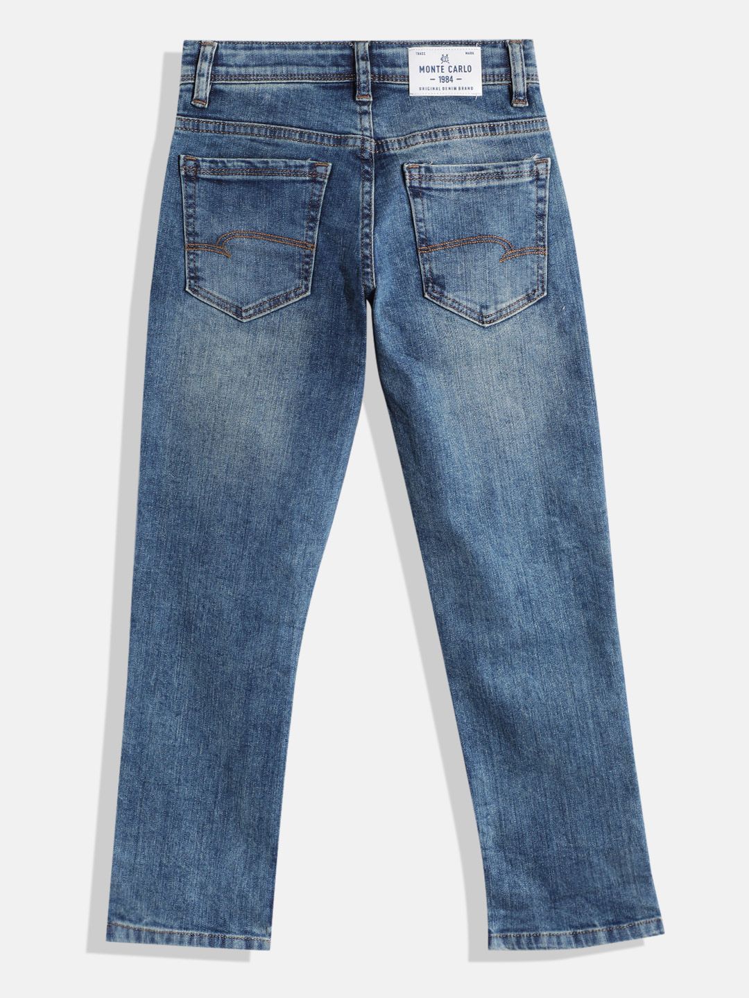 Monte Carlo Boys Straight Fit Ripped Jeans