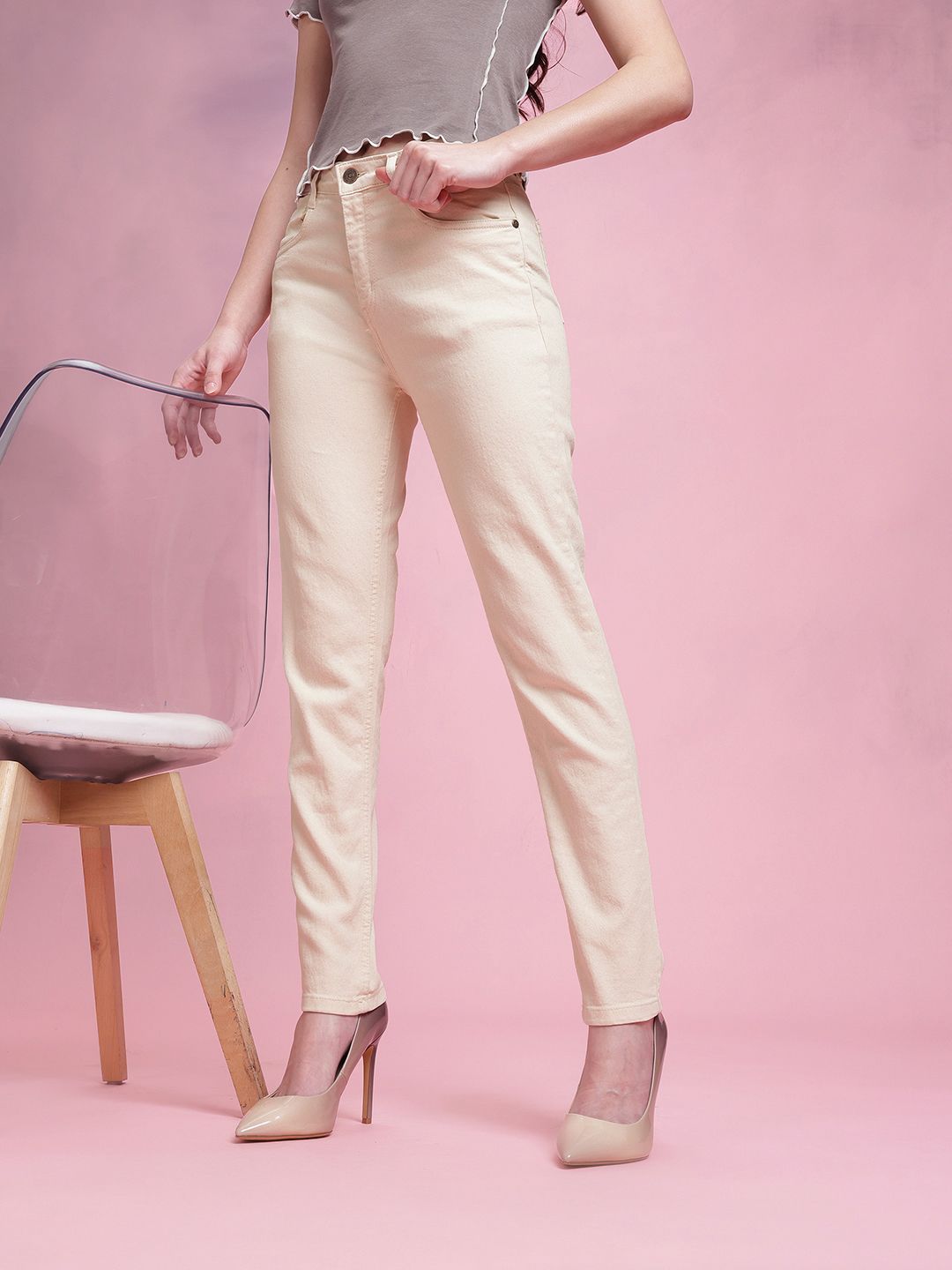 DressBerry Women Slim Fit Mid-Rise Jeans