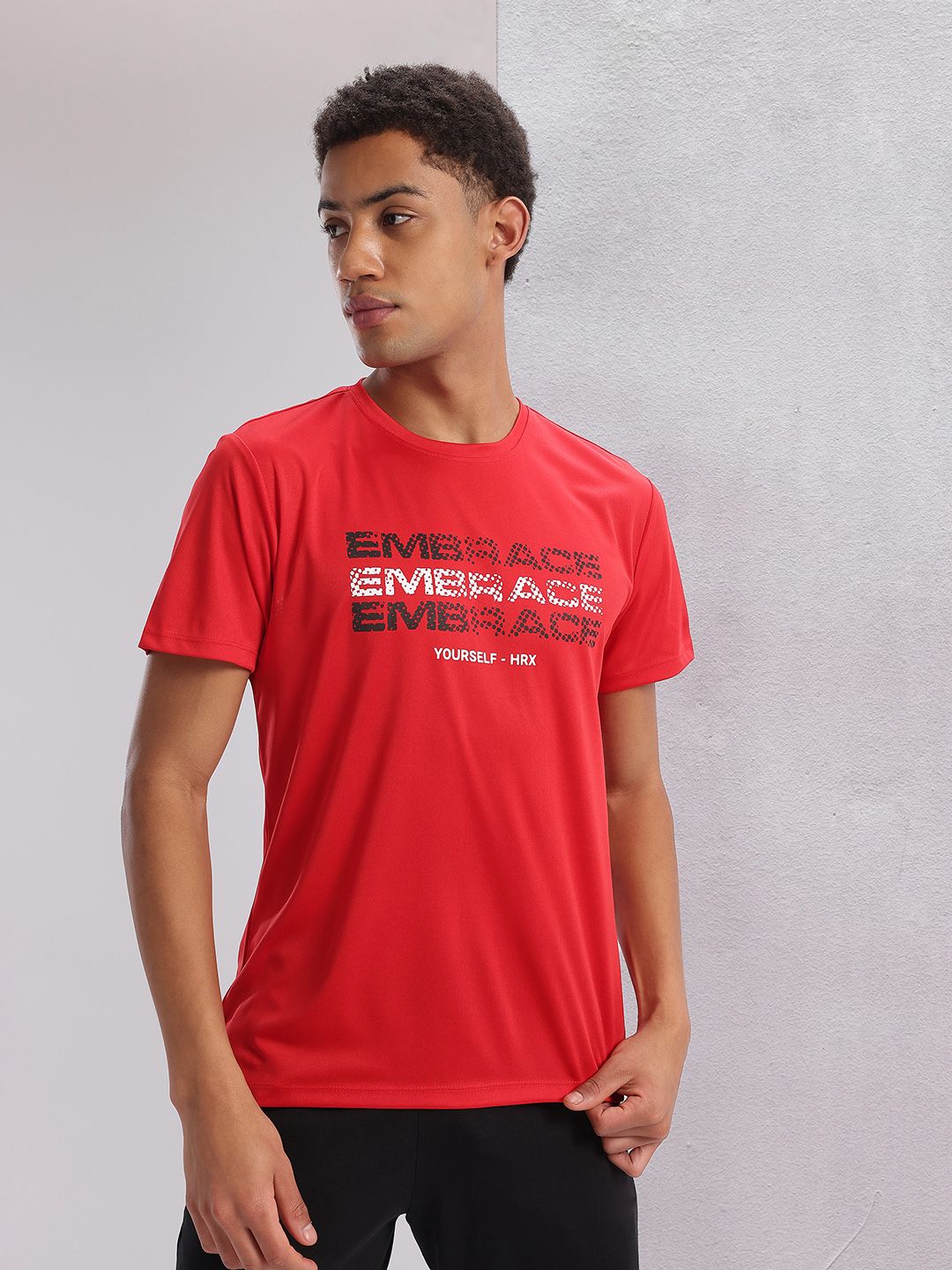 HRX by Hrithik Roshan Men Typography Printed T-shirt
