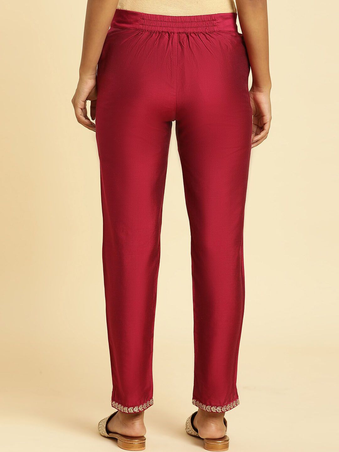 W Women Mid Rise Slim Fit Regular Trousers
