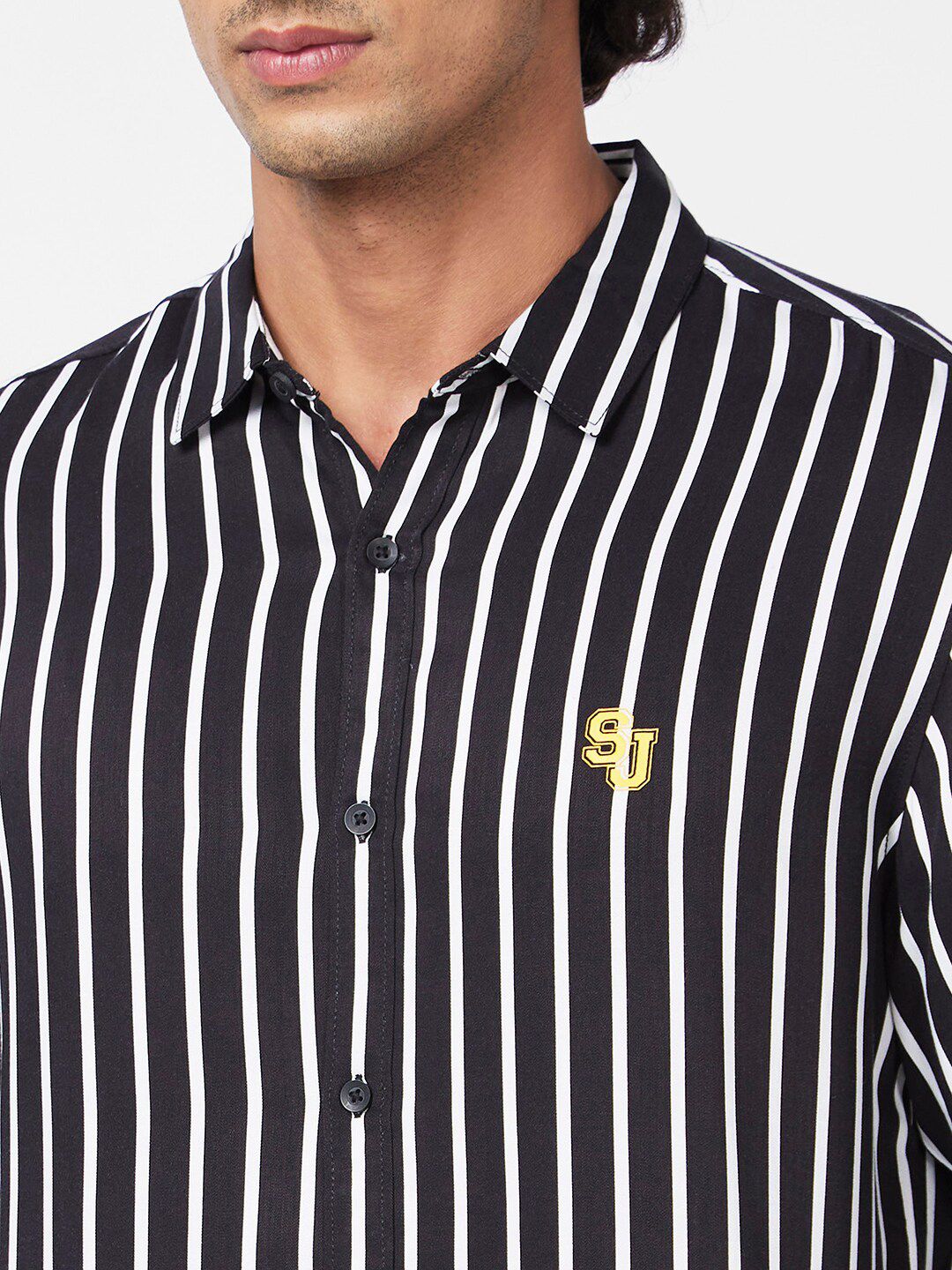 SPYKAR Men Slim Fit Striped Casual Shirt