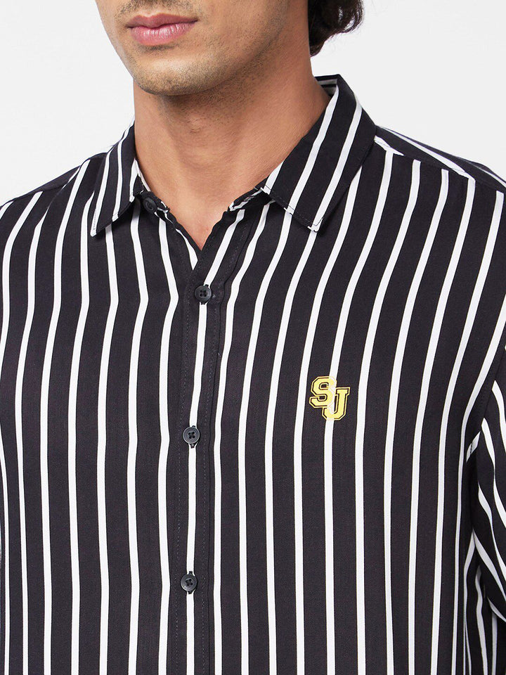 SPYKAR Men Slim Fit Striped Casual Shirt